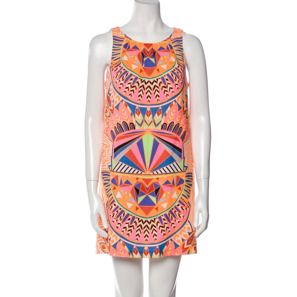 Mara Hoffman Orange Print Shift Dress